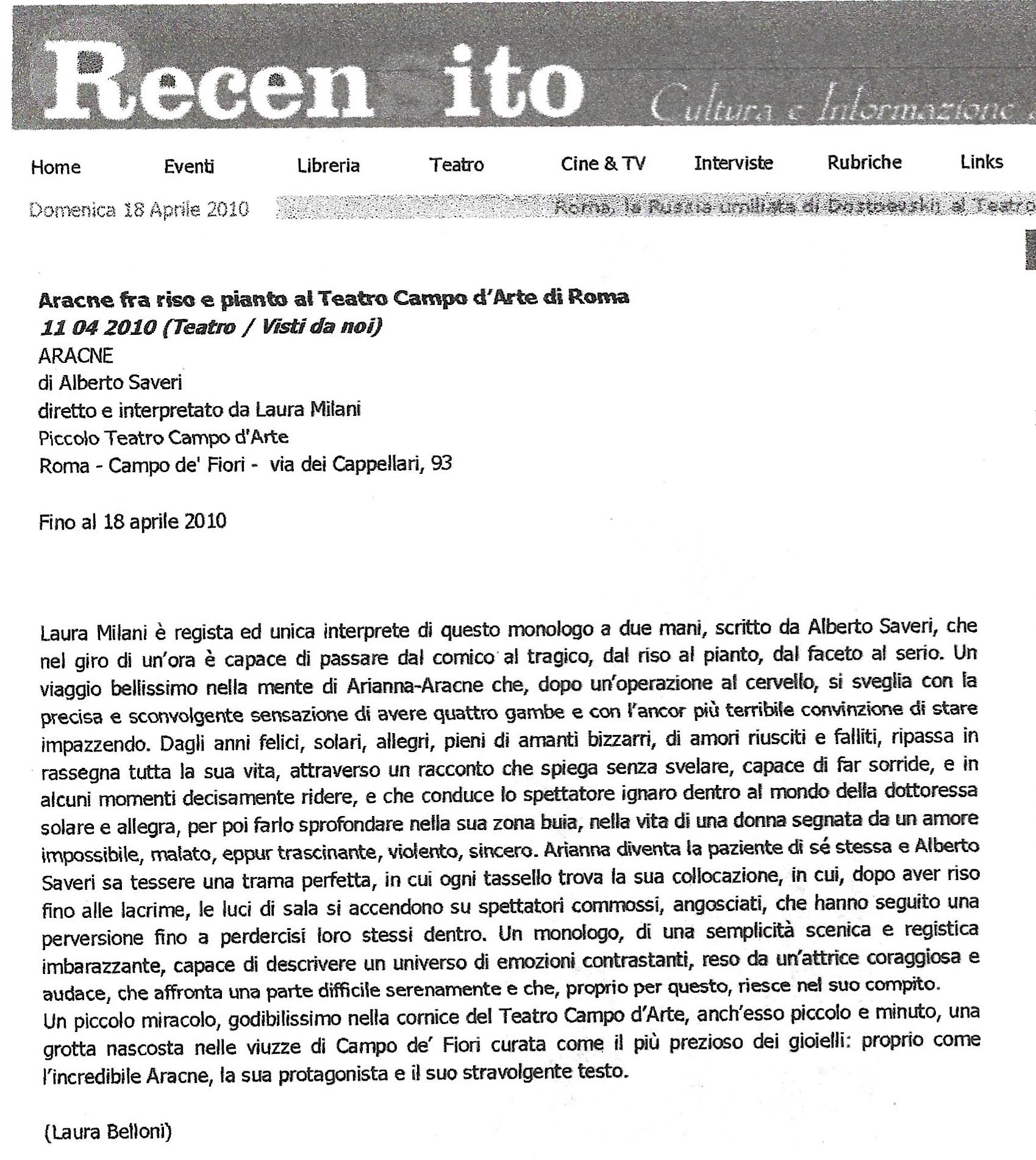 recensione Aracne 4